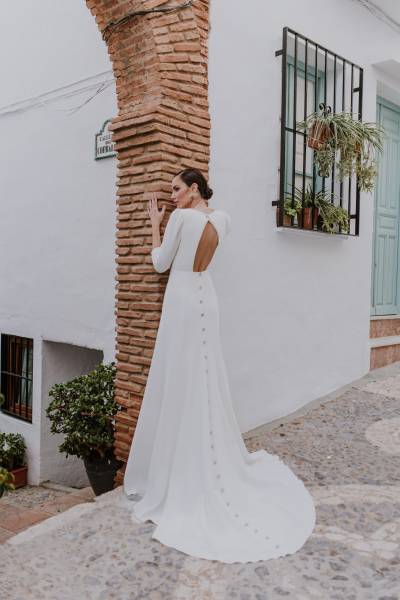 Robe de mariée Silvia Fernandez manches longues chez Vérona Sposa Marseille