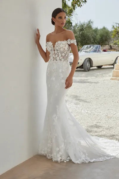 robe de mariée sirène tulle dentelle Adore Ariana Marseille