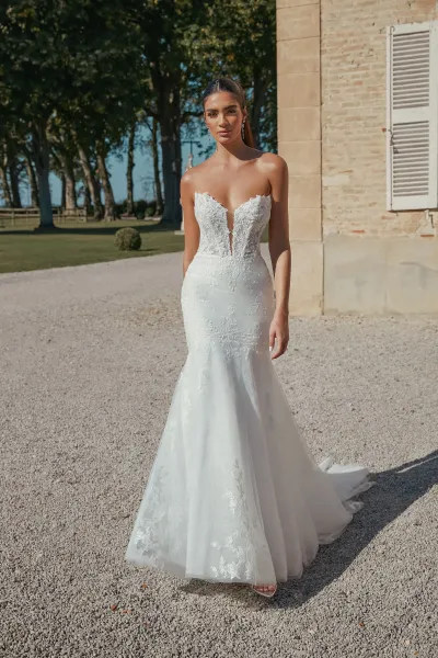 Robe de mariée sirène bustier Sincerity à Marseille