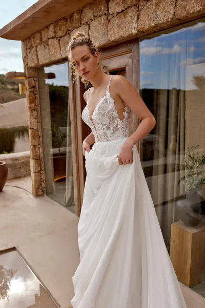 Robe de mariée princesse mousseline Lillian West Verona Sposa Marseille
