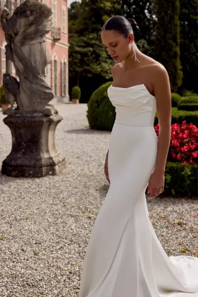   Essayage robe Gwinn Justin Alexander inspiration grecque Marseille