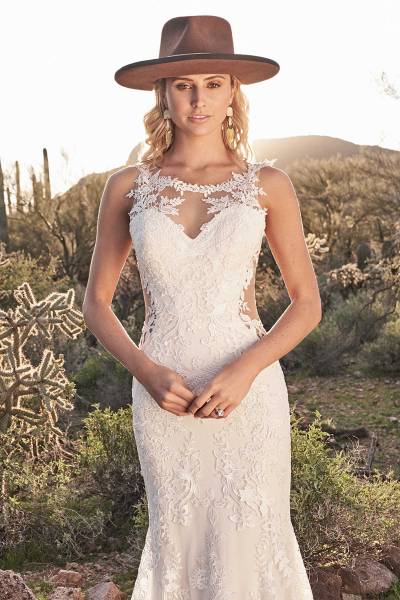 Robe de mariage sirène en dentelle sur marseille proche de Toulon