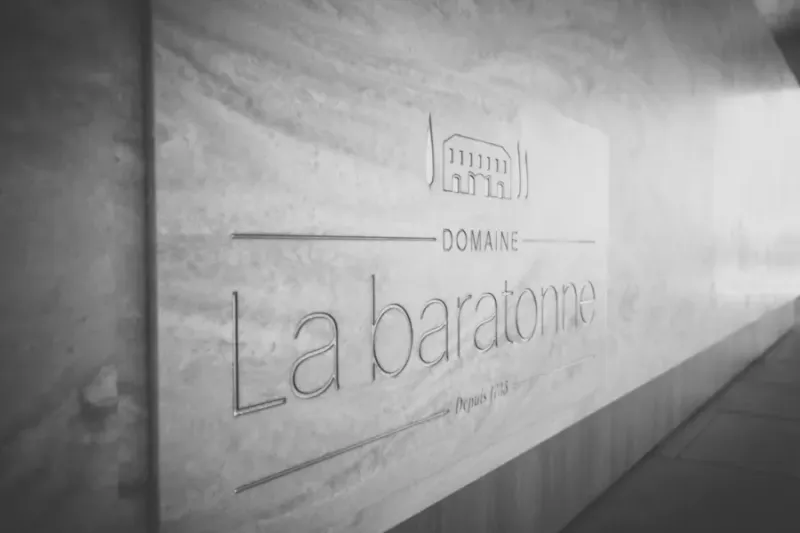 Salle de réception verte et mariage entre vignes à La Garde, Var Domaine de la Baratonne