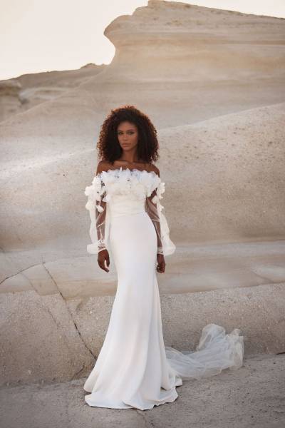 **Robe de Mariée & Boléro Riley Sirène Collection 2025 Milla Nova à Marseille – Essayage exclusif chez Vérona Sposa