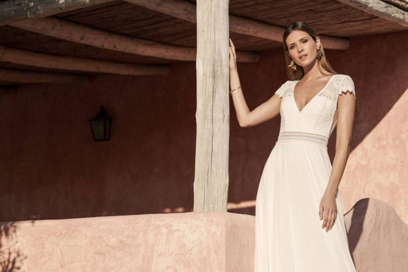 Robes bohème sexy mariage champêtre pour femme enceinte